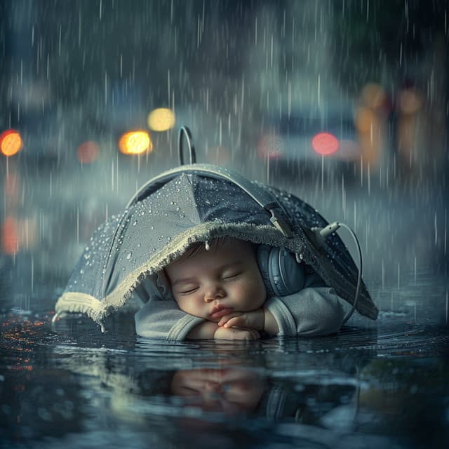 Binaural Rain Melody: Baby Sleep Serenity - Happy Baby Lullaby Collection