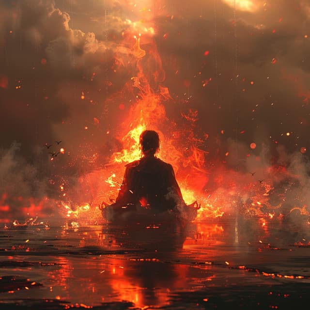 Meditación Binaural Con Fuego Para El Calor Interior - Musica Para Meditacion Profunda