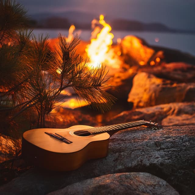 Flame Relaxation Sessions: Soothing Guitar and Crackling Fire - Latin Guitar