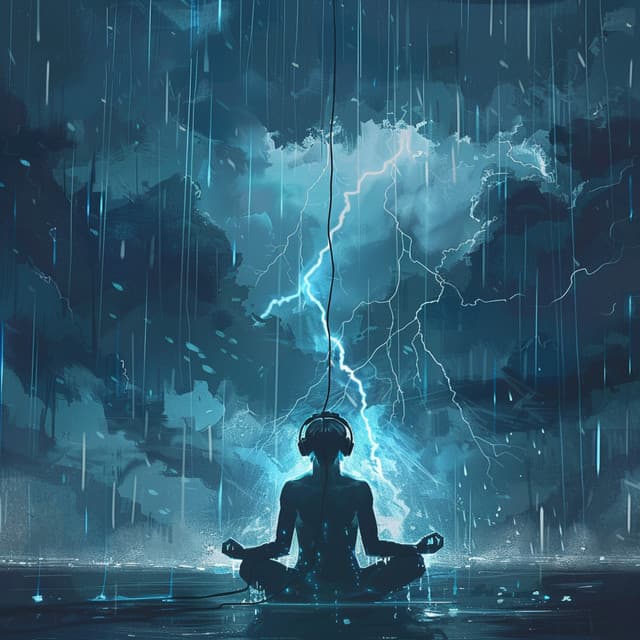 Thunder's Meditation Melody: Harmonic Calm - Nirvana Meditation School Master
