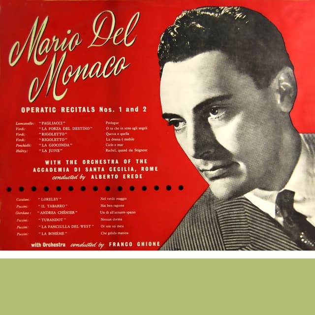 Mario Del Monaco Operatic Recital - Ruggero Leoncavallo