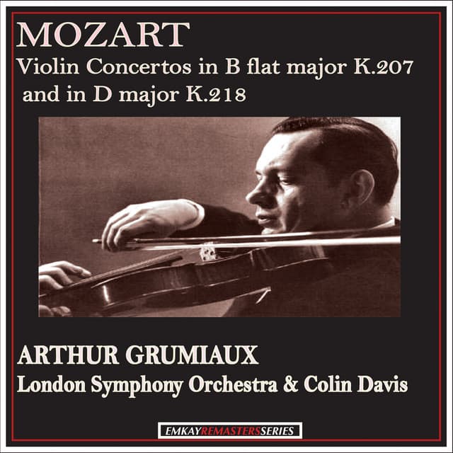 Arthur Grumiaux with Colin Davis and the London Symphony Orchestra