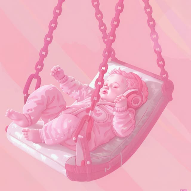 Arcane Ascent: Pink Noise Sojourn in a Celestial Swaying Cradle - Descanso Rosa