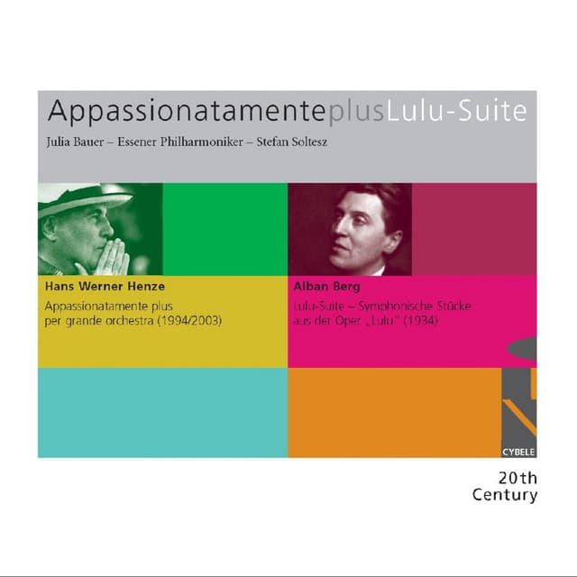 Appassionatamente plus Lulu-Suite - Alban Berg