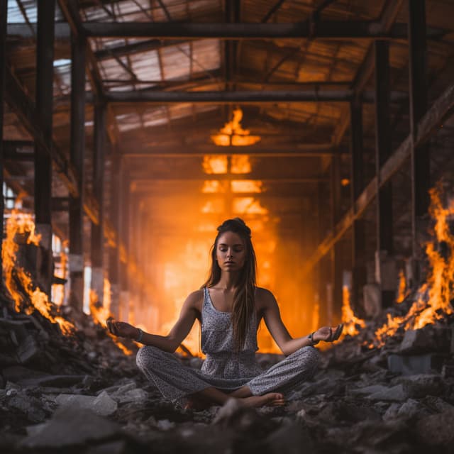 Fire Flow: The Yoga Symphony - Warm Chill Fire Sounds