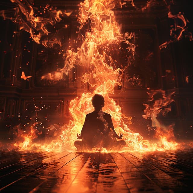 Fuego Calmante: Melodías Cálidas De Meditación - Meditadores