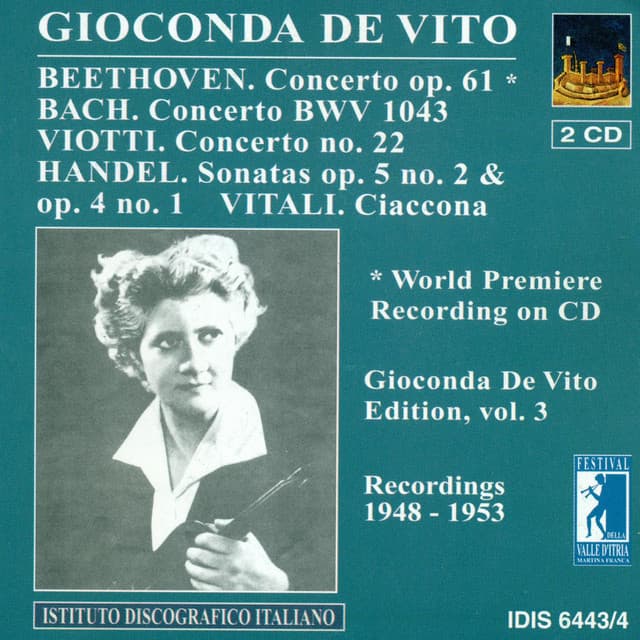Beethoven, L. Van: Violin Concerto, Op. 61 / Viotti, G.B.: Violin Concerto No. 22 - Gioconda De Vito