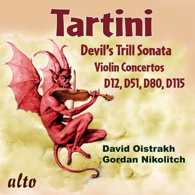 Tartini: Devil's Trill Sonata; Violin Concertos D12, D51, D80, & D115 - Giuseppe Tartini