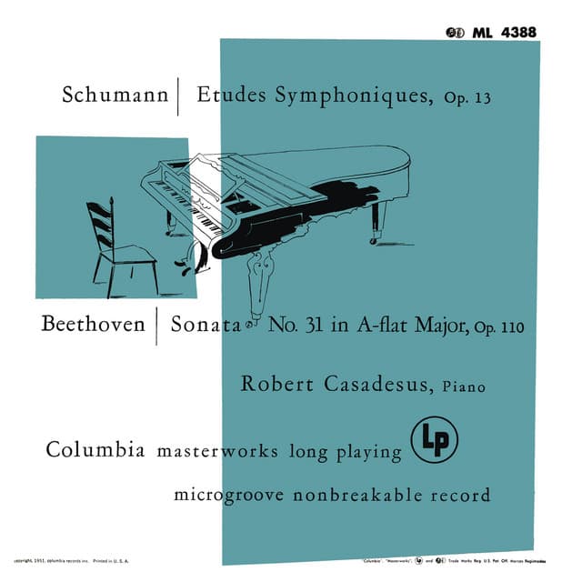 Schumann: Symphonic Etudes for Piano - Beethoven: Piano Sonata No. 31 - Robert Schumann