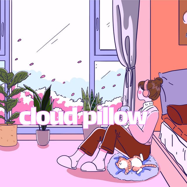 Cloud Pillow: Warm Cup, Soft Sounds - Dreamy Drift Architect