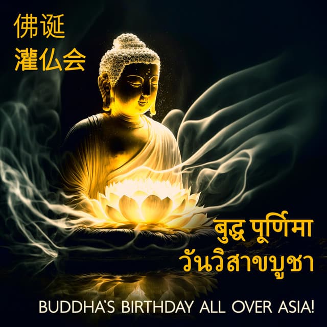 佛诞, 灌仏会, बुद्ध पूर्णिमा, วันวิสาขบูชา: Buddha’s Birthday All Over Asia! A Celebration In Music - Gautam Buddha