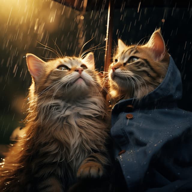 Rainy Pet Symphony: Serene Rainy Pet Retreat - Peaceful Night Pets