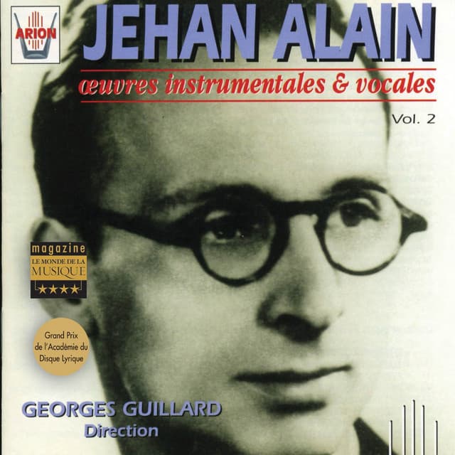 Jehan Alain : Oeuvres instrumentales et vocales, vol. 2 - Jehan Alain