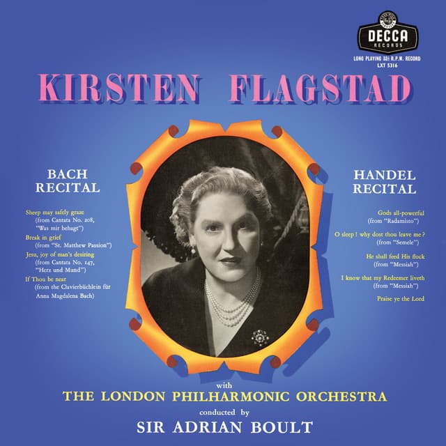 J.S. Bach, Handel - Kirsten Flagstad