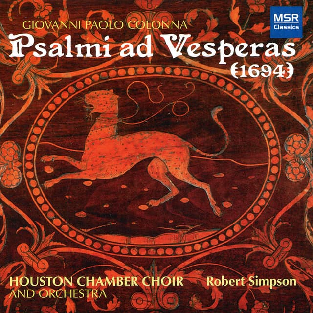 Colonna: Psalmi ad Vesperas, Op. 12 - Giovanni Paolo Colonna