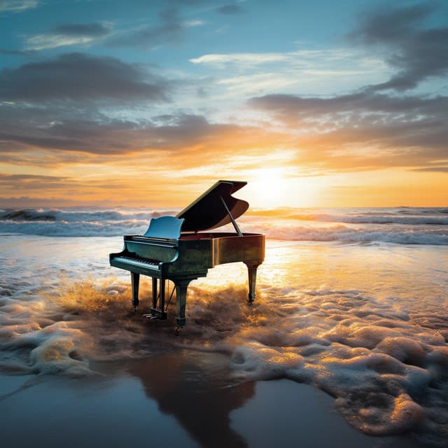 Melodies of Light: Piano Solstice Echoes - Piano Bar Lounge