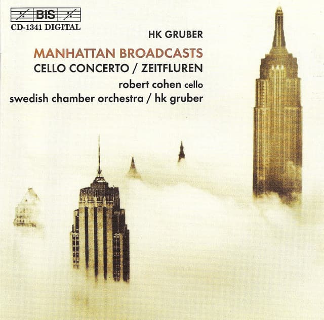 Gruber, H.K.: Manhattan Broadcasts / Cello Concerto / Zeitfluren - H.K. Gruber