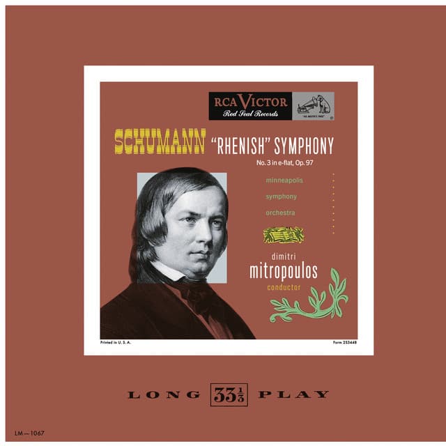Schumann: Sympony No. 3 "Rheinish" - Weinberger: Polka & Fugue - M. Gould: Ministrel Show - Dimitri Mitropoulos