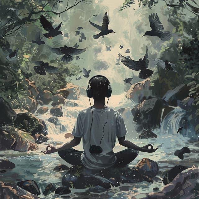 Binaural Birds Meditation Chorus: Creek and Nature’s Calm - 92 88 Hz - Meditation Music Collection