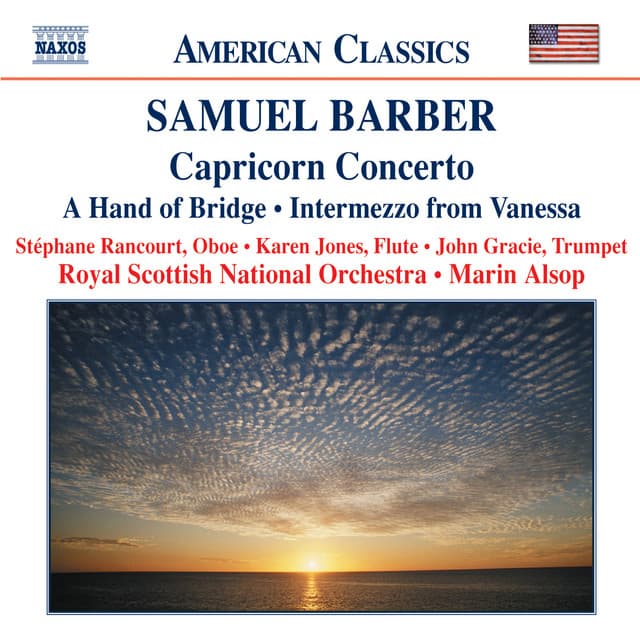 Barber: Capricorn Concerto / A Hand of Bridge / Canzonetta / Intermezzo - Samuel Barber