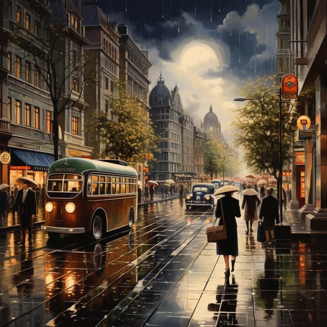 Rainy Cadence Essence: Music in the Rain - Calming Rain