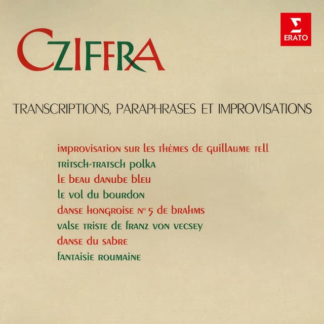 Transcriptions, paraphrases et improvisations - György Cziffra