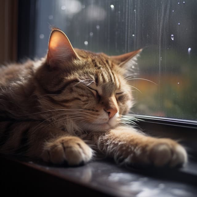 Serenidad Felina Con Lluvia: Sonidos De Lluvia Tranquila Para Gatos Relajados - Academia de Música con Sonidos de la Naturaleza
