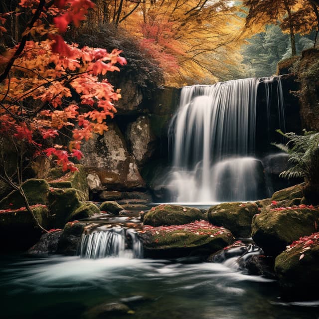 Tranquil Waterfall Meditation: Serene Waters for Focus - A Minute Concentration