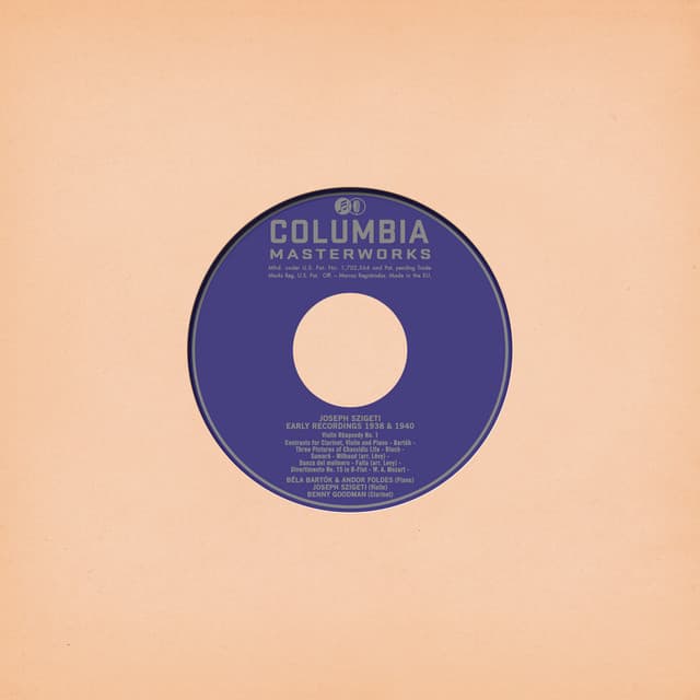 Joseph Szigeti Plays Bartók, Bloch, Milhaud, de Falla & Mozart - Joseph Szigeti