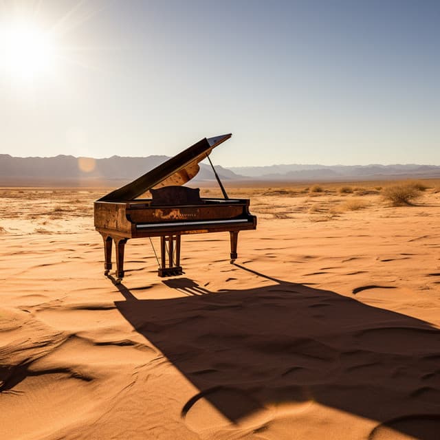 Torbellinos De Polvo Del Desierto: El Piano Pinta Susurros De Arena En Teclas Bañadas Por El Sol - Novela para piano