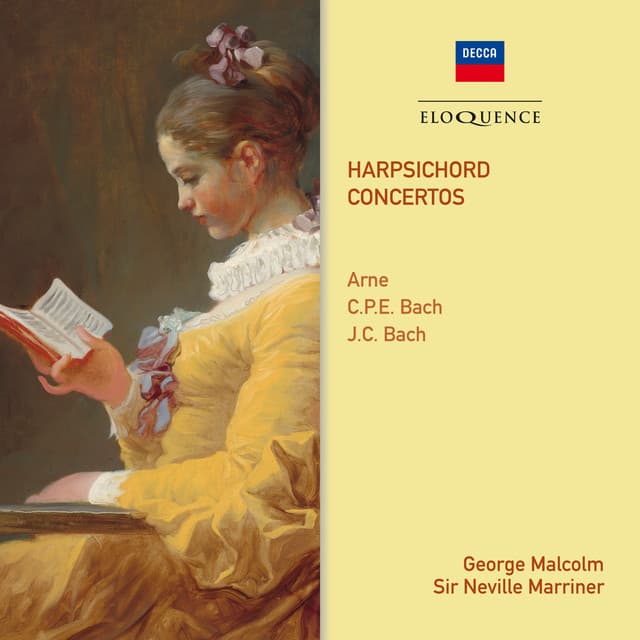 Arne, C.P.E. Bach & J.C. Bach: Harpsichord Concertos - George Malcolm