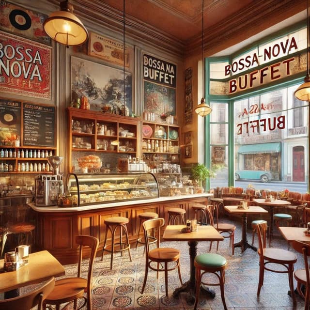 Old Coffee Shop: Bossa Nova Buffet Music - Cafe Latino Dance Club
