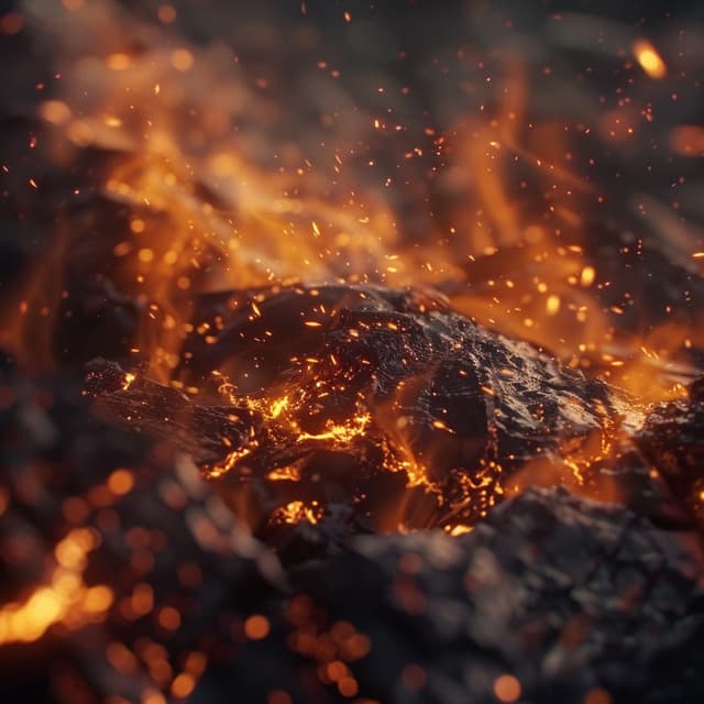 Calming Fire Sounds for Yoga Flow - Musica de Yoga