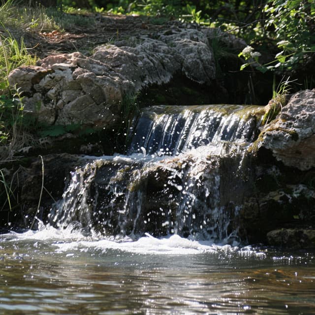 Noche Serena De Cascada: Duerme Plácidamente Con La Naturaleza - Experiencia de música de fondo