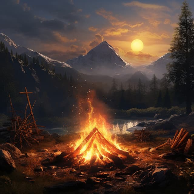 Focused Flames: Fire's Concentration Tunes - Soft Music for Daydreaming