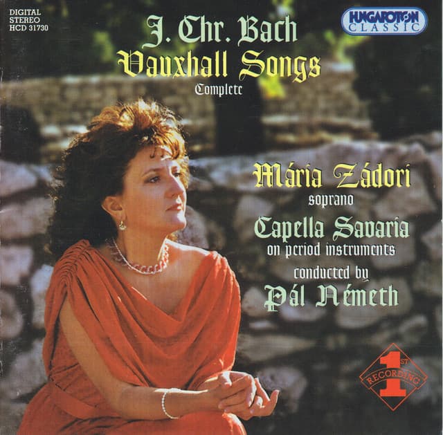 Bach, J.C.: Vauxhall Songs - Johann Christian Bach