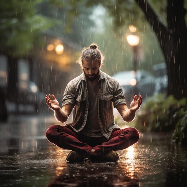 Rain Harmony: Yoga Rhythmic Flow - CreativeWaves