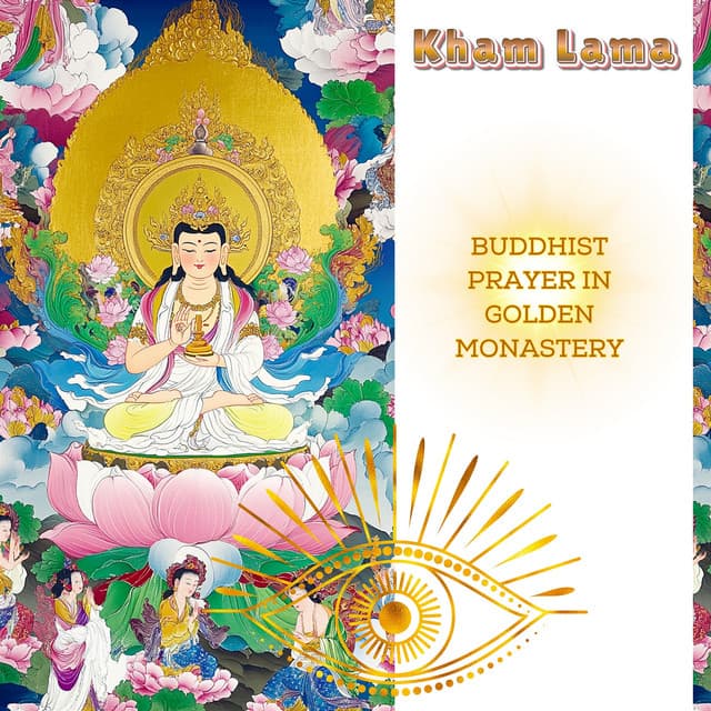 Buddhist Prayer in Golden Monastery - Kham Lama