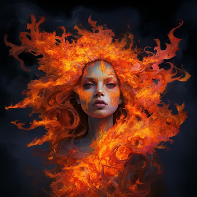 Serene Ember Meditation: Bonfire Zen Reflections Symphony - Touch of Spades