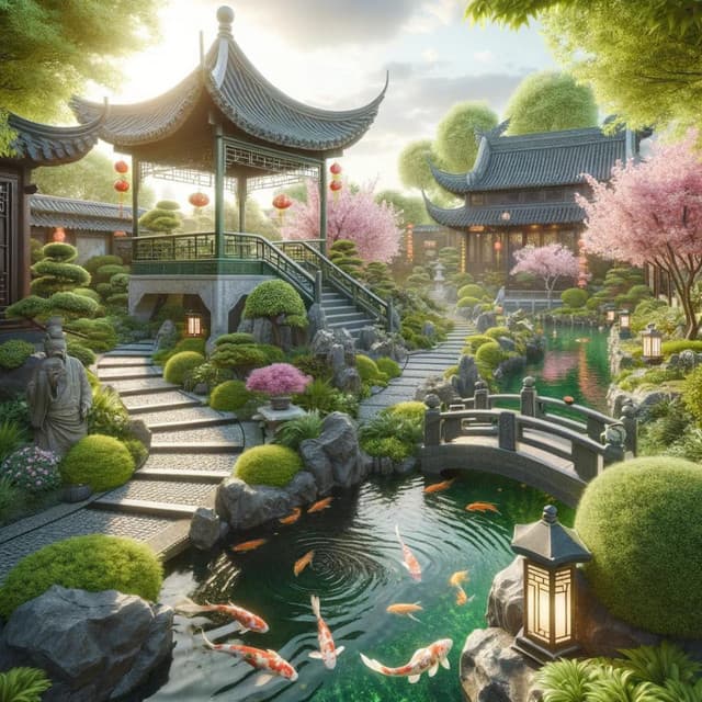 Temple Gardens: A Journey Through Oriental Tranquility - Oriental Soundscapes Music Universe