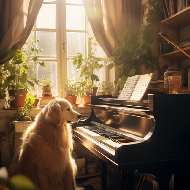Piano's Pet Comfort: Soothing Sounds for Companions - Pet Care Music Therapy