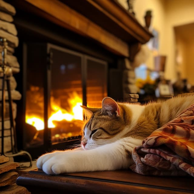 Pulso Gentil De La Tierra: Las Brasas Crispeantes Arrullan A Tu Mascota Hacia Un Dulce Sueño - Buenos dias musica