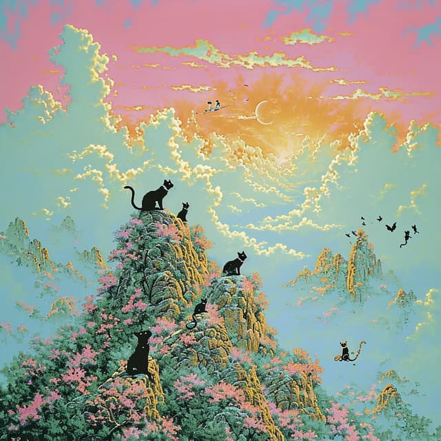 The Ethereal Essence of Zen Melodies - Cat Music Therapy