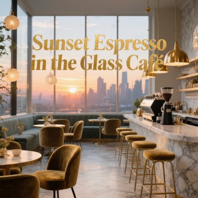 Sunset Espresso in the Glass Café - Bossa Rio