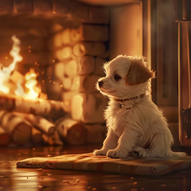 Llamas Leales: Compañerismo Del Fuego Para Perros - Música Calmante para Cachorros