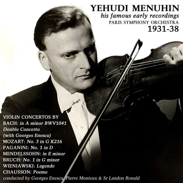 Yehudi Menuhin His Famous Early Recordings - Johann Sebastian Bach