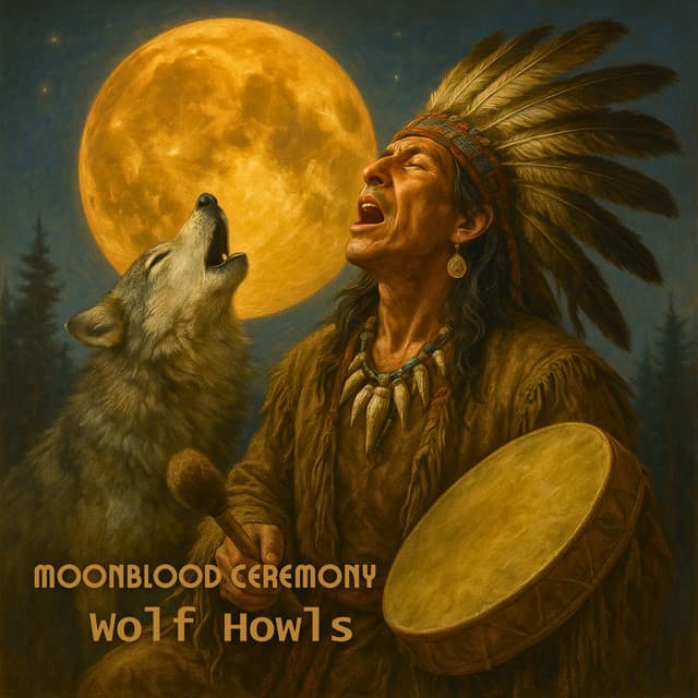 Moonblood Ceremony & Wolf Howls & Earth Rhythms - Shamanic Drumming World