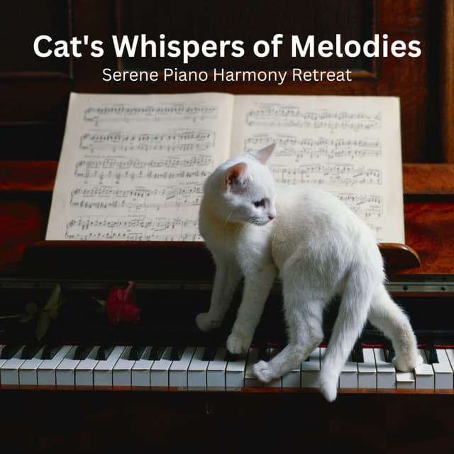 Cat's Whispers of Melodies: Serene Piano Harmony Retreat - Jazz Relax Coffee House