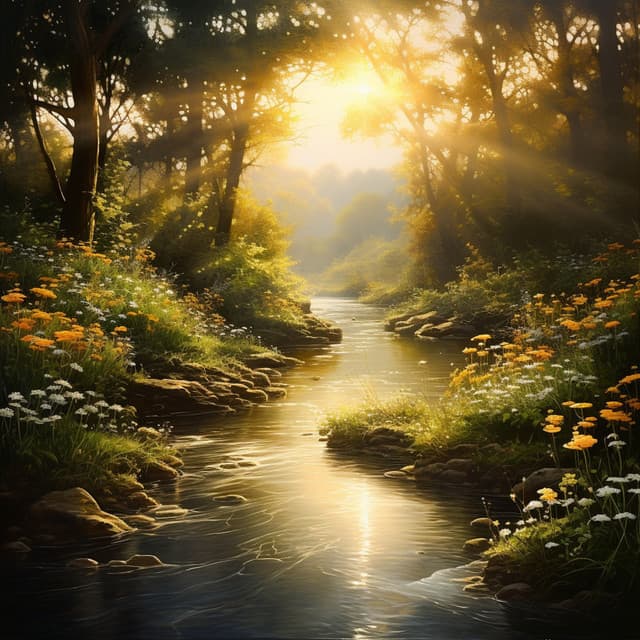 Relajante Armonía De La Corriente: Aliviante Flujo Del Río - naturae