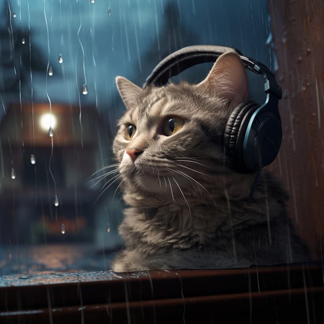 Rain Cats: Feline Soothing Rhythms - Happy Instrumental Music